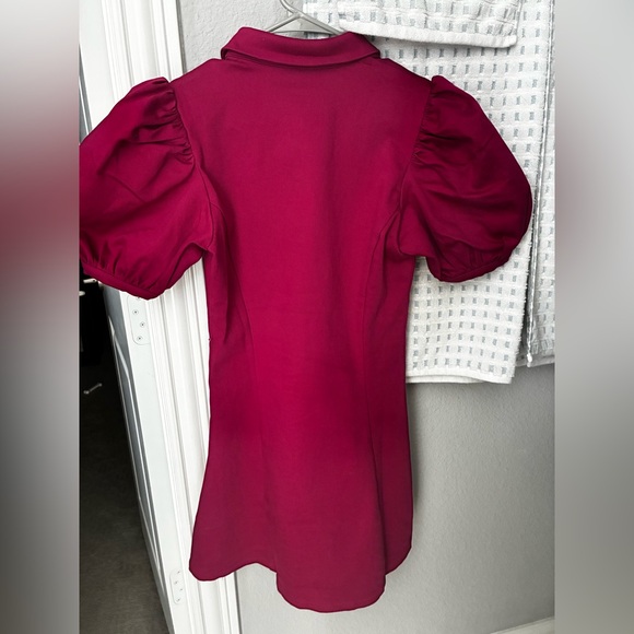 Women's Raspberry denim Mini dress - Picture 7 of 13